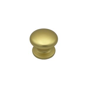 Pomo fijo, lote de 6, tirador de puerta, di 70 mm, aluminio, oro satinado