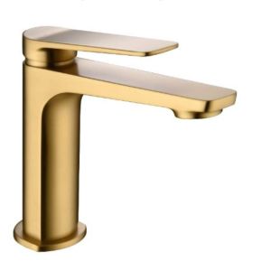 Monomando lavabo oro cepillado serie napoles