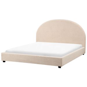 Cama bouclé vaucluse 160 x 200 cm beige