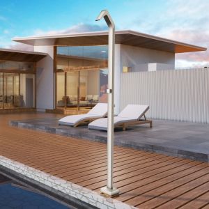Imex - ducha piscina exterior acero s.316 moka serie niagara