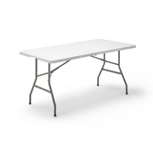 Mesa plegable portátil multifuncional, 152x70x74cm, blanco
