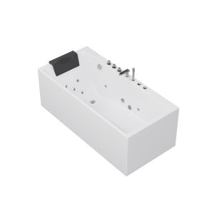 Bañera de hidromasaje ergonómica bakal - blanco