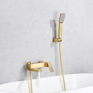 Imex - grifo monomando ducha y bañera oro serie pisa