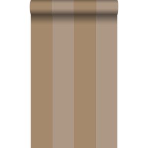 Origin papel pintado rayas marrón beis 53 cm x 10.05 m