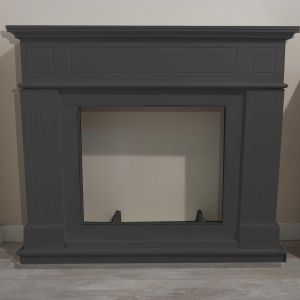 Mdf gris marco de chimenea para insertar chimenea electrica sined pienza gr