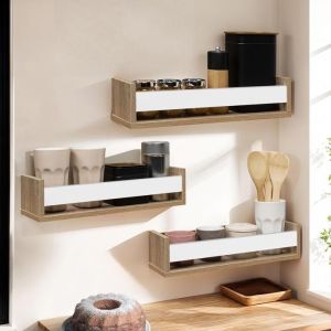 Estantes murales para especias - lote de 3 - 41 cm