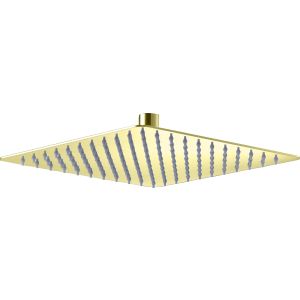 Imex - rociador ducha efecto lluvia de 25x25cm oro brillo