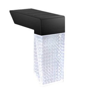 Lámpara de pared exterior solar con sensor impermeable rgb