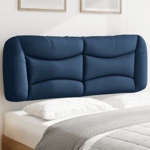 Cabecero de cama acolchado tela azul 140 cm eso1551