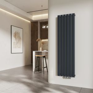 Emke radiador agua caliente acero plano monocapa antracita 160x46 cm