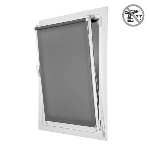 Estor traslúcido easyfix, instalación sin taladrar gris, 150 x 180cm