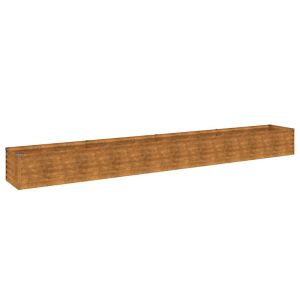 vidaXL jardinera elevada de acero corten 386x50x36 cm