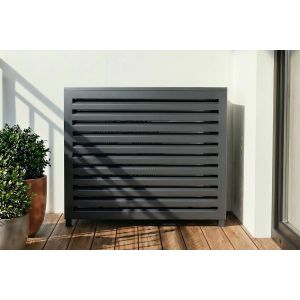 Cubierta aire acondicionado aluminio gris aneto 83x107x52 cm