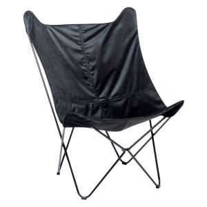 Sillón nybro terciopelo negro