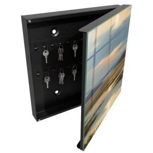 Caja para llaves 30x30x5 paisaje de paz, apertura derecha tulup