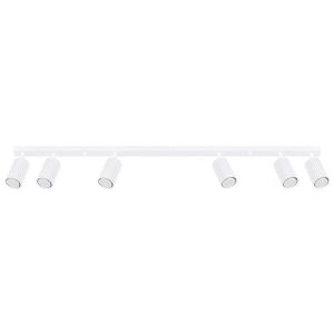 Lámpara de techo karbon 6 blanco aluminio 117x16.5x6.5cm
