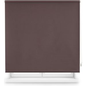 Estor opaco enrollable premium 140x220  marrón oscuro