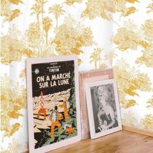 Papel pintado toile de jouy