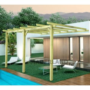 Pérgola Maciza Adosada - OVIEDO AD. 600x420cm (maderland)
