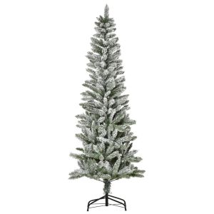 Árbol de navidad ø60x180 cm PVC y acero bicolor Homcom