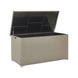 Arcón modena 155 cm 75 cm ratán sintético gris pardo