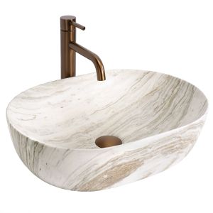 Rea lavabo sobre encimera amelia saturn 48, 48x34,5x13,5 cm