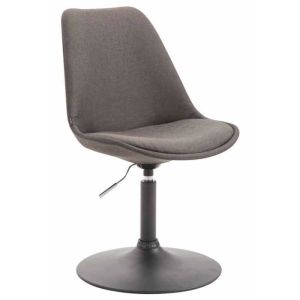 Silla de comedor cómoda - tela gris oscuro - 48 cm