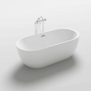 Bañera exenta codo - 170 x 80 cm blanco