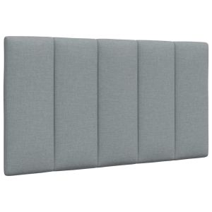Cabecero de cama acolchado tela gris claro 90 cm eso6022