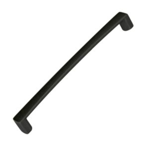 Tirador 160mm pintada en negro mate, lote de 12