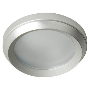 Foco empotrable fijo basic aluminio cristal mate wonderlamp 1xgu10 ø72mm