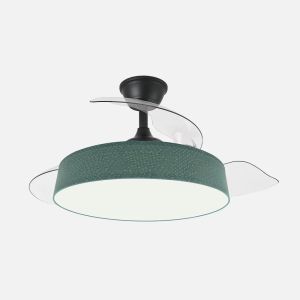 Ventilador boga 72w negro/verde 108d 3asp 7200lm 300040006000k remoto+memo+