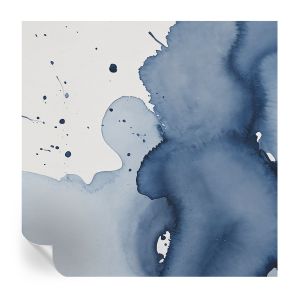 Papel pintado autoadhesivo salpicaduras azul marino 250x250 tulup