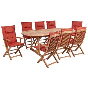 Conjunto de comedor marrón maui ii
