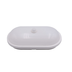 Aplique LED 15w ovalado 6000k con sensor de movimiento