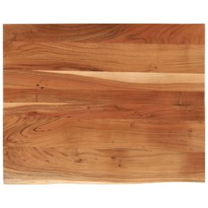 vidaXL tablero rectangular madera de acacia borde vivo 90x80x3,8 cm