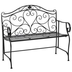 Banco de forja negro 110x50x88