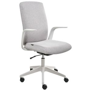 Silla de oficina captain tela gris claro