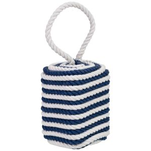 Tope de puerta de algodón marinero azul 12x12x27 cm