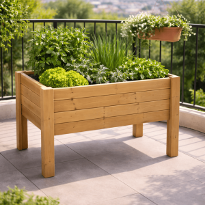 Huerto urbano- mesa de cultivo mura profunda 40cm vidahuerto 80x40x80 cm