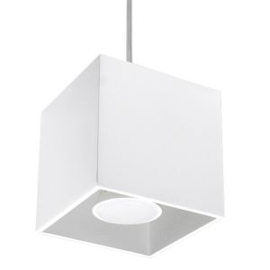 Lámpara coLGante quad 1 blanco aluminio 10x110x10cm