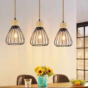 Nettlife lámpara colgar  E27 madera 56x45