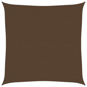 vidaXL toldo de vela hdpe  marrón 160 g/m² 4,5x4,5 m
