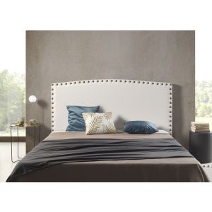 Cabecero ambar de 160 de polipiel blanco 165x115x8.