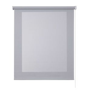 Estor screen, estor enrollable con tejido técnico gris, 105 x 180cm