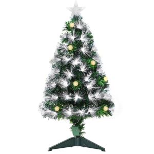 Árbol de navidad 48x48x90 cm plástico color verde Homcom