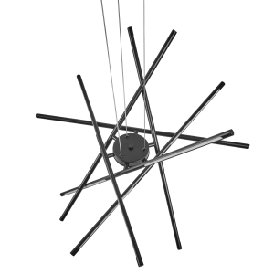 Lámpara LED colgante palun con regulador de intensidad metal negro