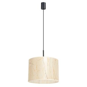 Lámpara colgante nevia 1 mármol beige/negro PVC 40x137x40cm
