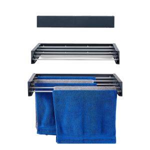 Tendedero de pared oculto, 71 cm foxydry hide antracita