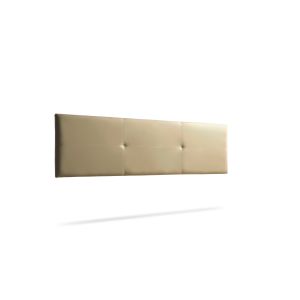 Cabecero tapizado alma polipiel 160x50x5 cm - dorado - moonia